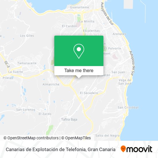 Canarias de Explotación de Telefonia map