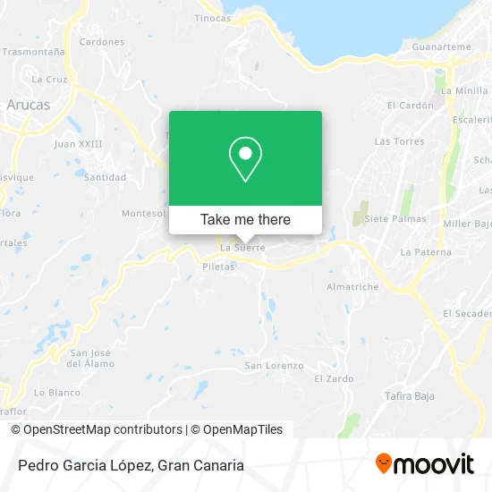 Pedro Garcia López map