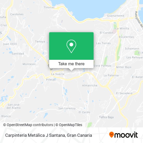 mapa Carpinteria Metálica J Santana