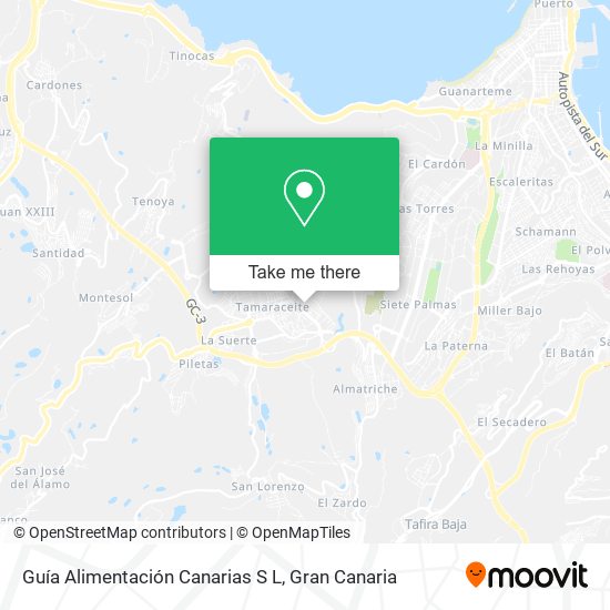Guía Alimentación Canarias S L map