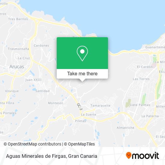 Aguas Minerales de Firgas map