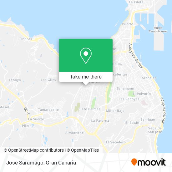 José Saramago map