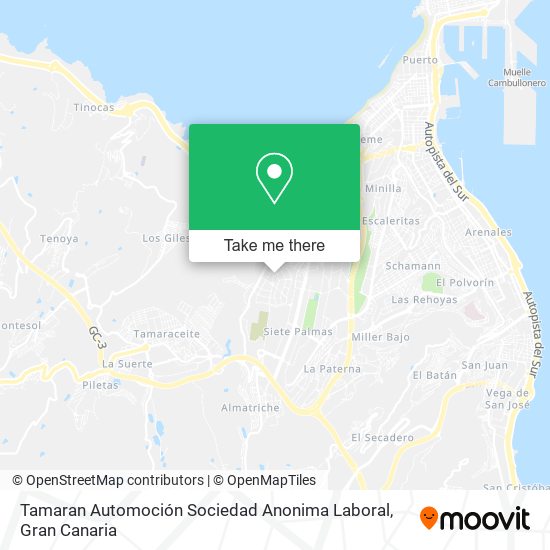 Tamaran Automoción Sociedad Anonima Laboral map