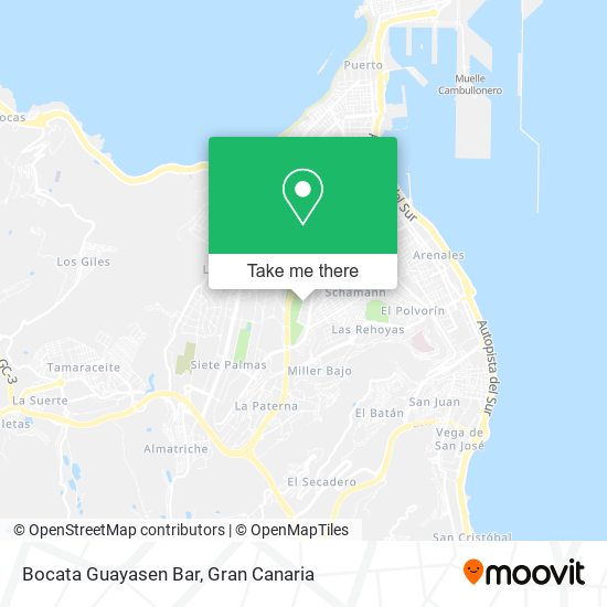 Bocata Guayasen Bar map