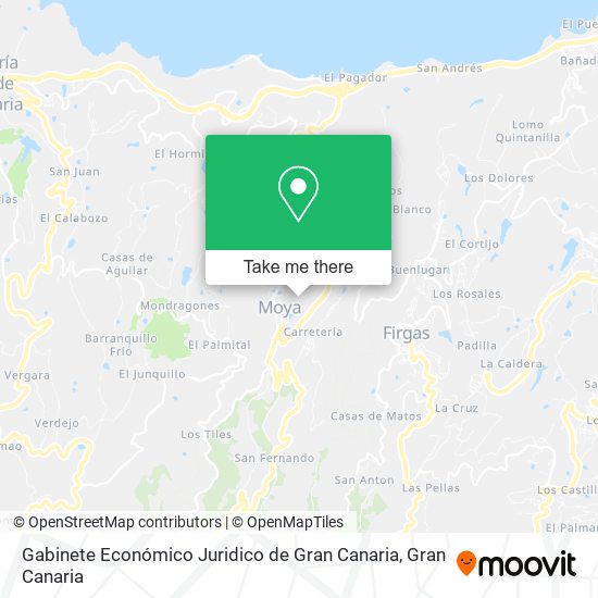 mapa Gabinete Económico Juridico de Gran Canaria