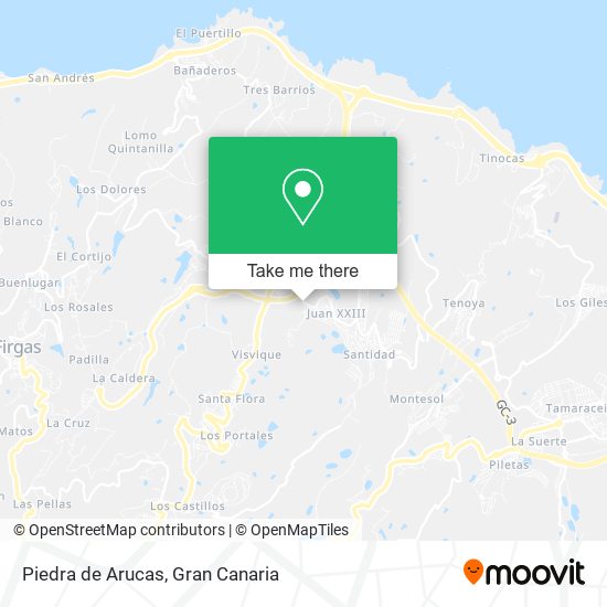 Piedra de Arucas map