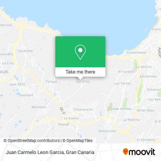 Juan Carmelo Leon Garcia map