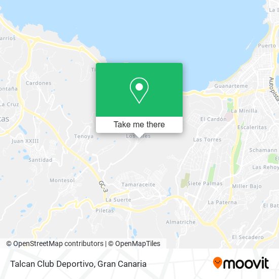 Talcan Club Deportivo map