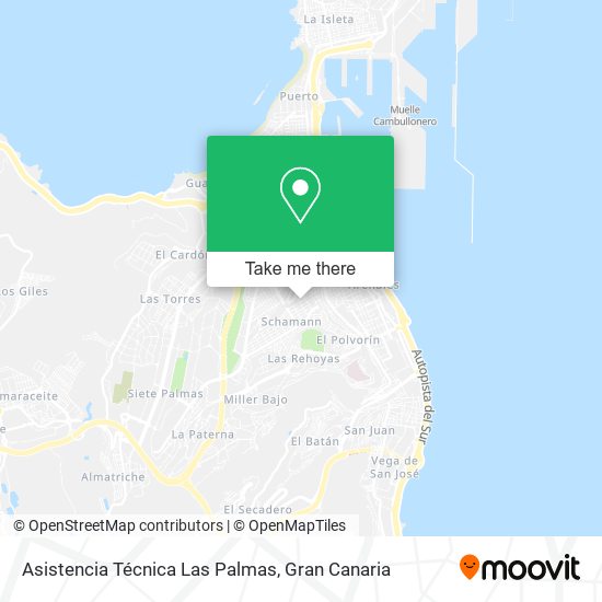 mapa Asistencia Técnica Las Palmas