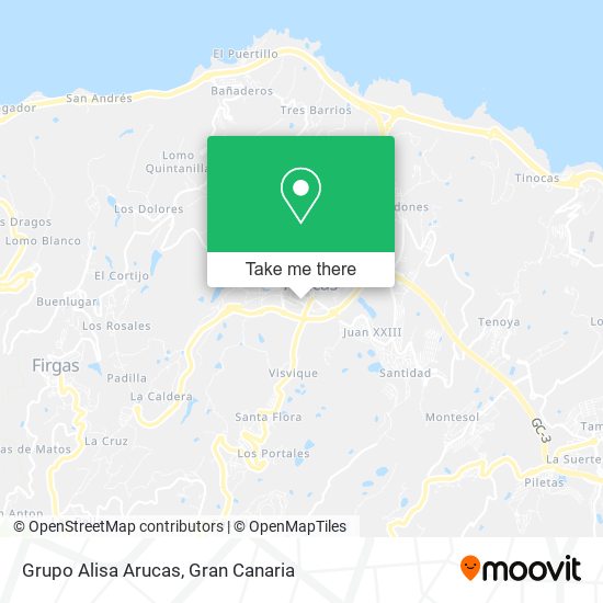 Grupo Alisa Arucas map