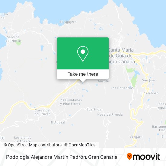 Podología Alejandra Martín Padrón map