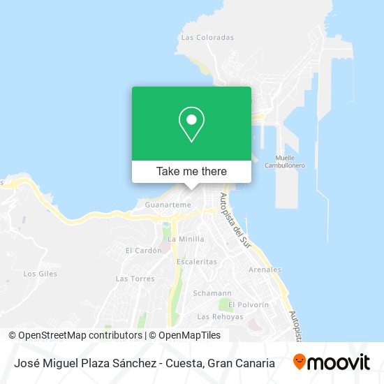 José Miguel Plaza Sánchez - Cuesta map