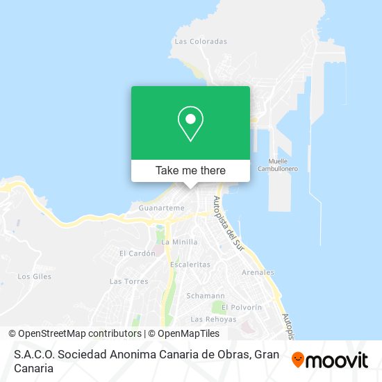 S.A.C.O. Sociedad Anonima Canaria de Obras map