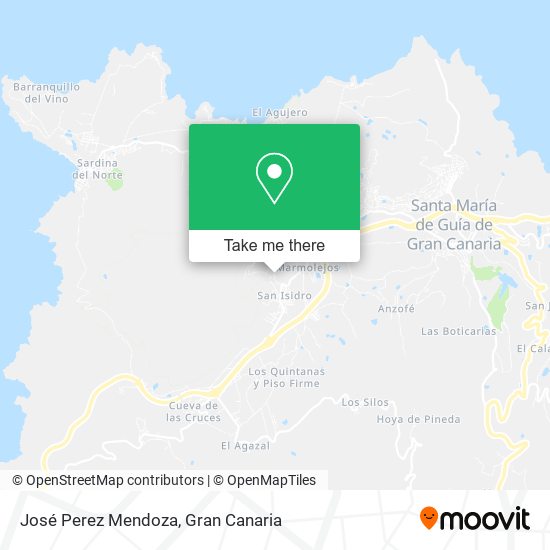José Perez Mendoza map