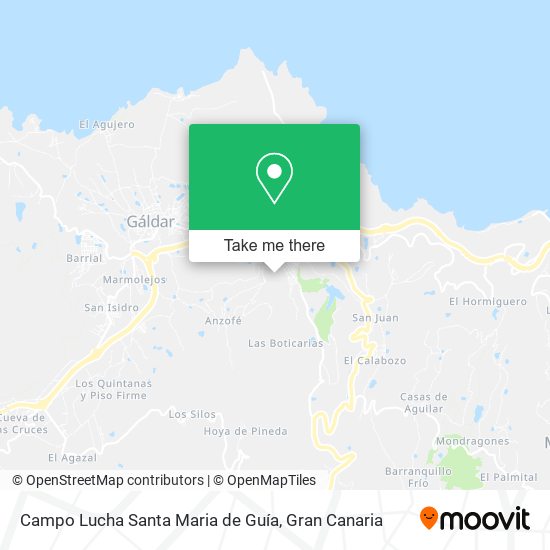Campo Lucha Santa Maria de Guía map