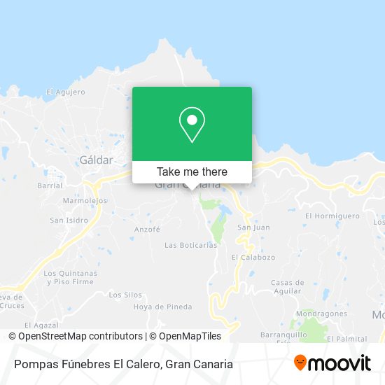 Pompas Fúnebres El Calero map