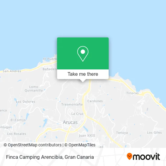 Finca Camping Arencibia map