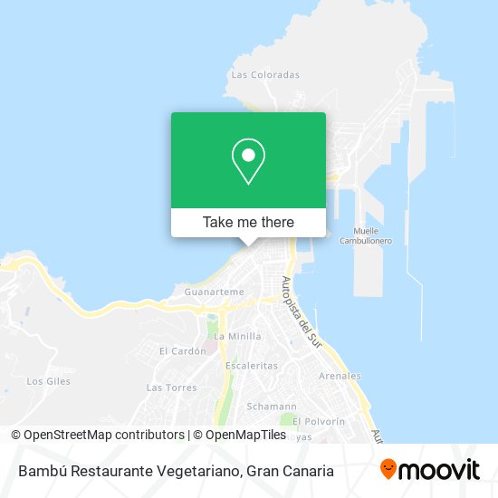 mapa Bambú Restaurante Vegetariano