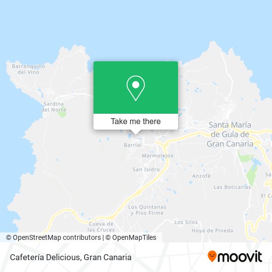 Cafetería Delicious map