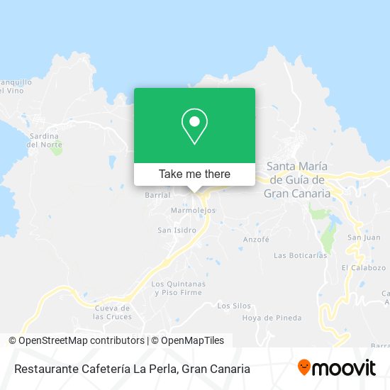 mapa Restaurante Cafetería La Perla