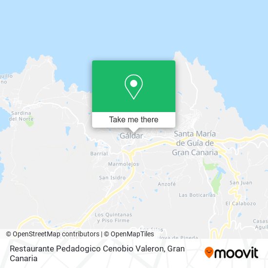 Restaurante Pedadogico Cenobio Valeron map