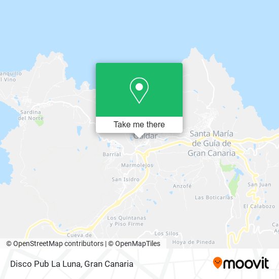 Disco Pub La Luna map