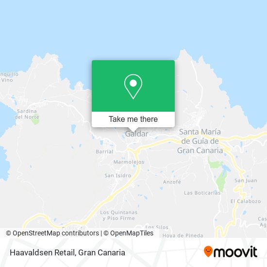 Haavaldsen Retail map