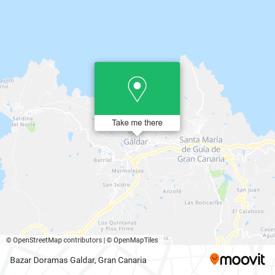 Bazar Doramas Galdar map