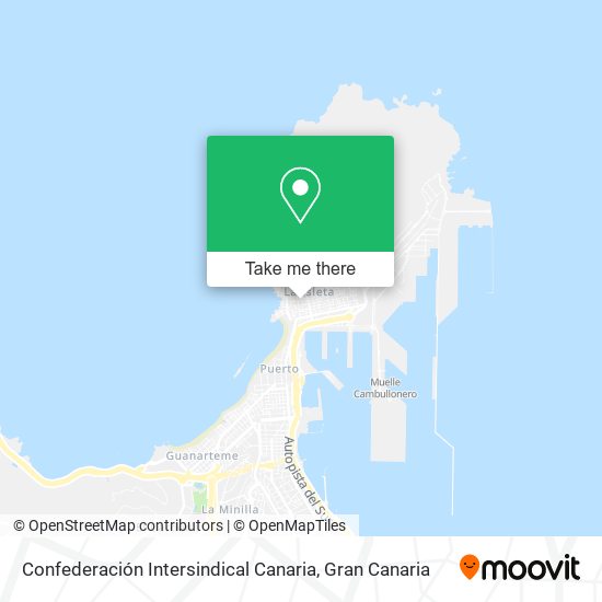 Confederación Intersindical Canaria map