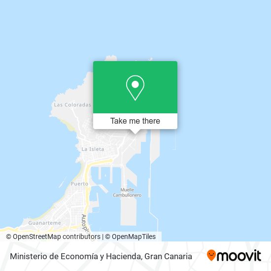 Ministerio de Economía y Hacienda map