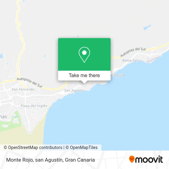Monte Rojo, san Agustín map