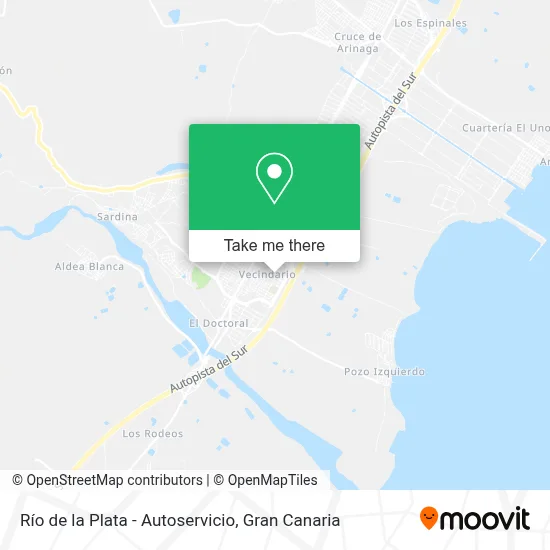 Río de la Plata - Autoservicio map