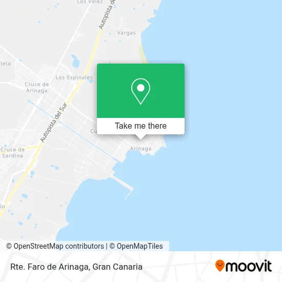 Rte. Faro de Arinaga map