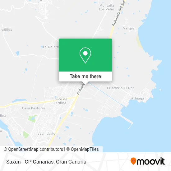 Saxun - CP Canarias map