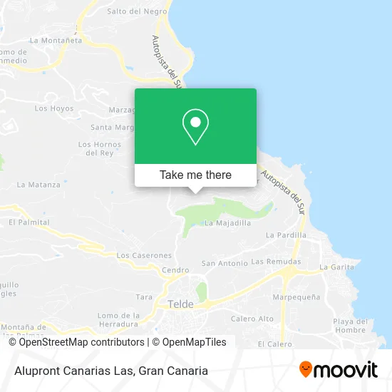 Alupront Canarias Las map