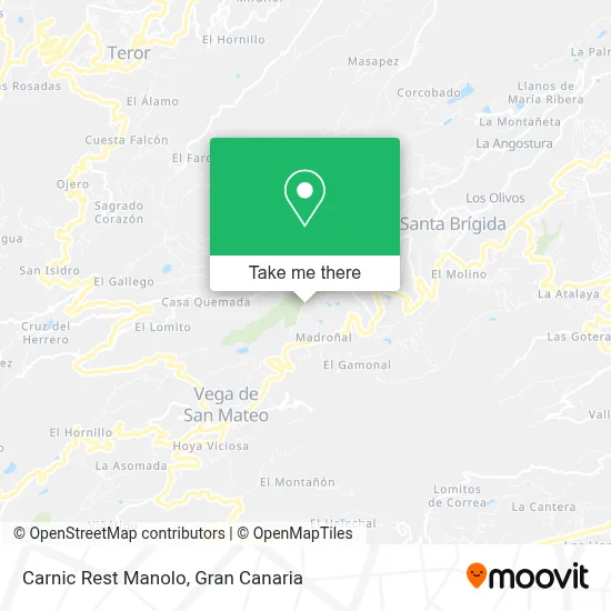 Carnic Rest Manolo map