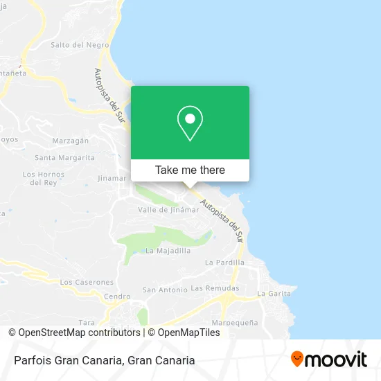 Parfois Gran Canaria map