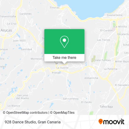 928 Dance Studio map