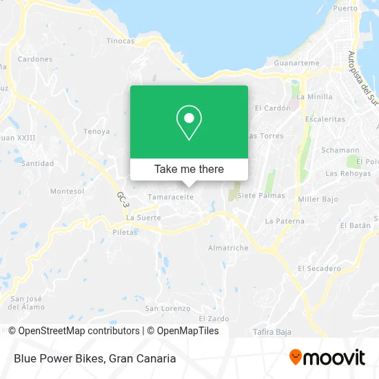 Blue Power Bikes map