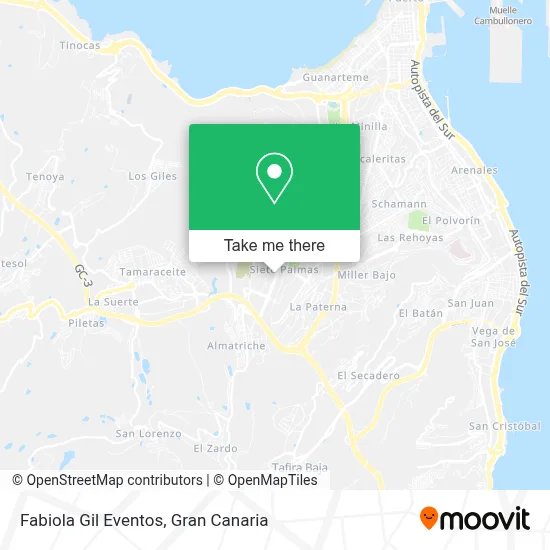 Fabiola Gil Eventos map