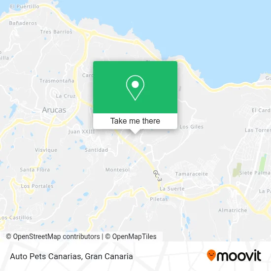 Auto Pets Canarias map