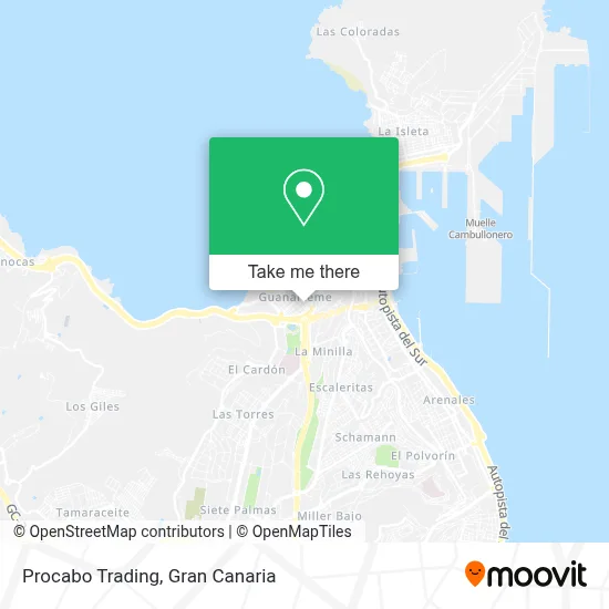 Procabo Trading map