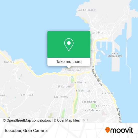 mapa Icecobar