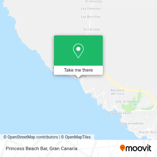 Princess Beach Bar map