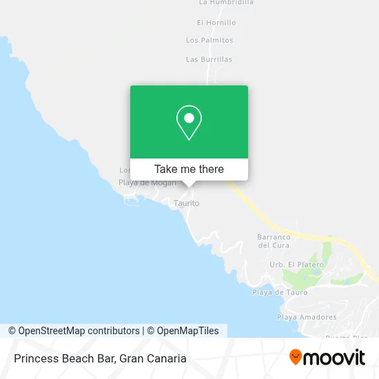 Princess Beach Bar map