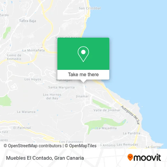 Muebles El Contado map