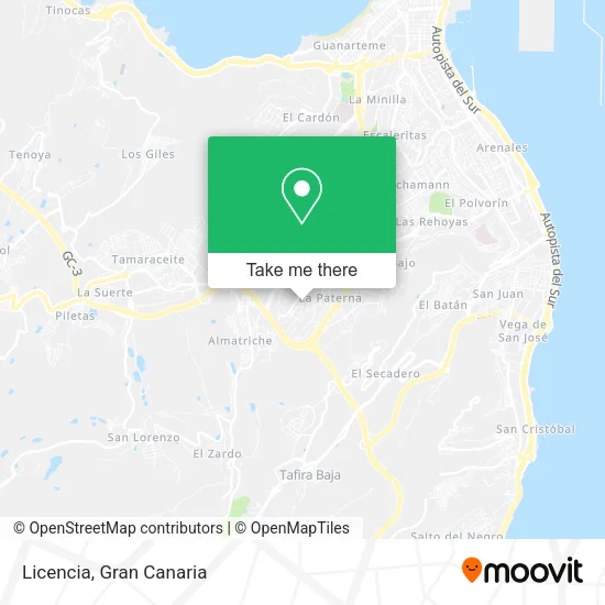 Licencia map