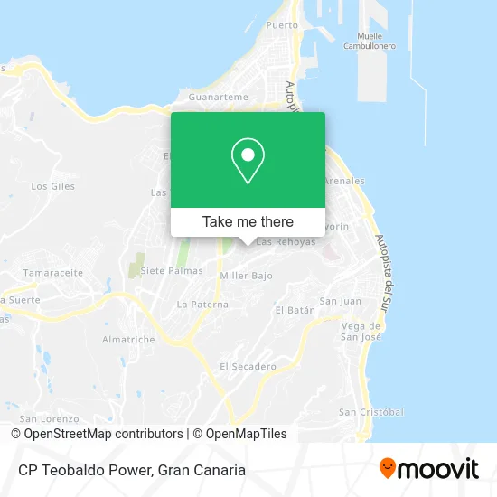 CP Teobaldo Power map