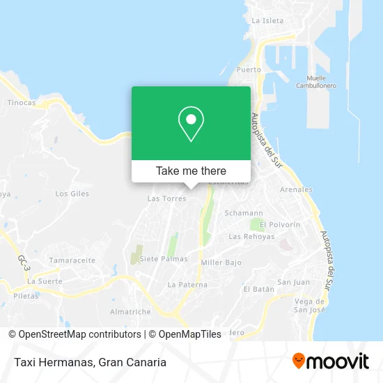 Taxi Hermanas map