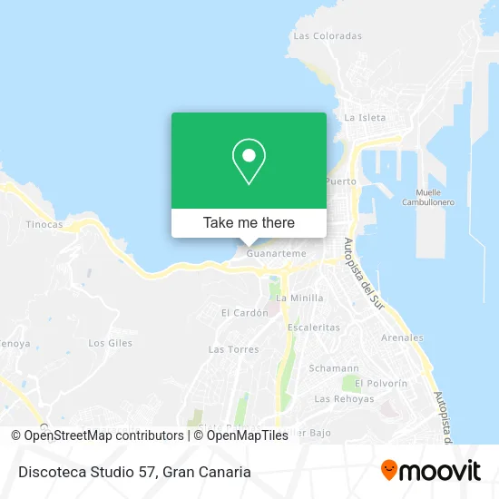 Discoteca Studio 57 map